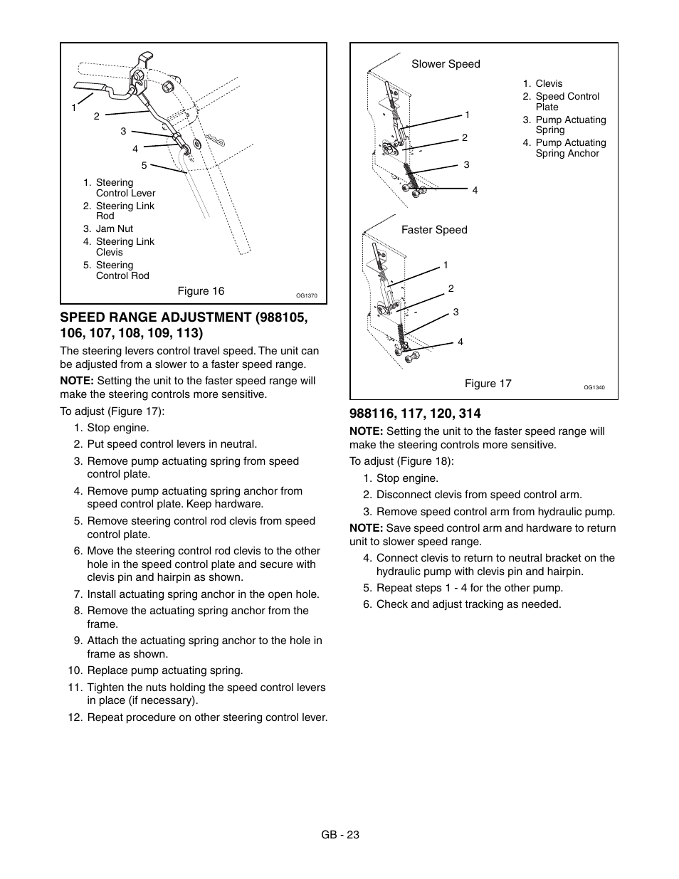 Rod (figure 16) | Gravely 988117 - HR1536FX User Manual | Page 23 / 33