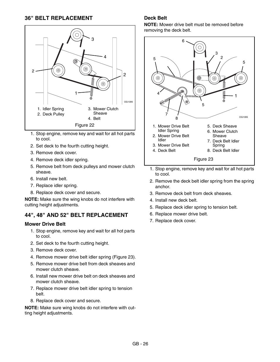 Gravely 988117 - HR1536FX User Manual | Page 26 / 33