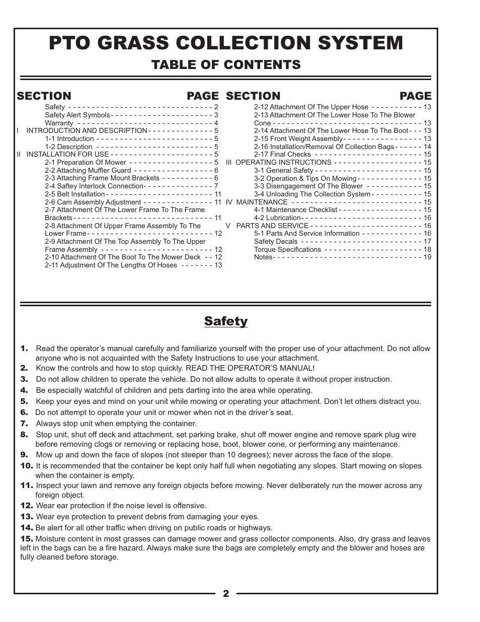 Gravely 12031301 User Manual | Page 2 / 20