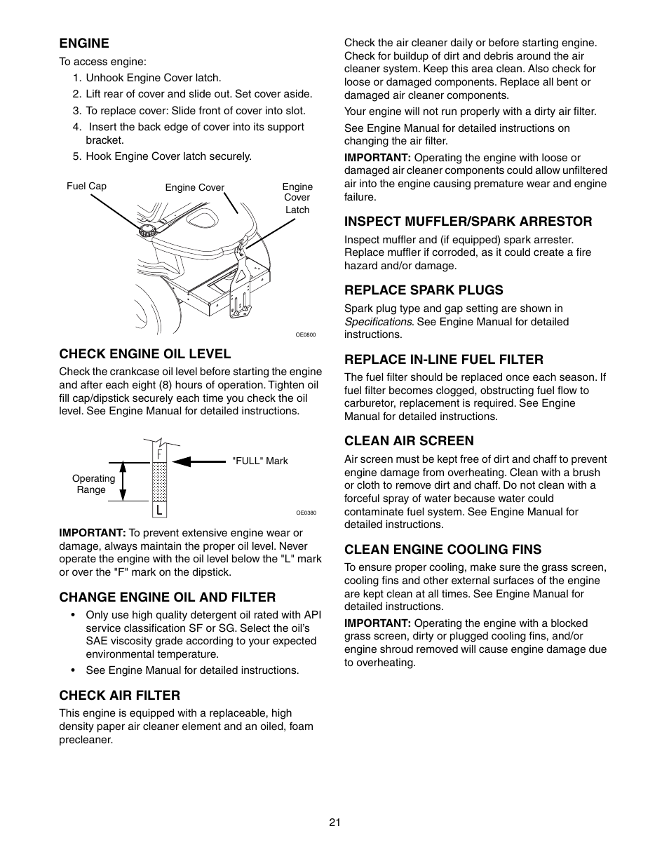 Gravely 915015 - 1742 ZT User Manual | Page 21 / 34