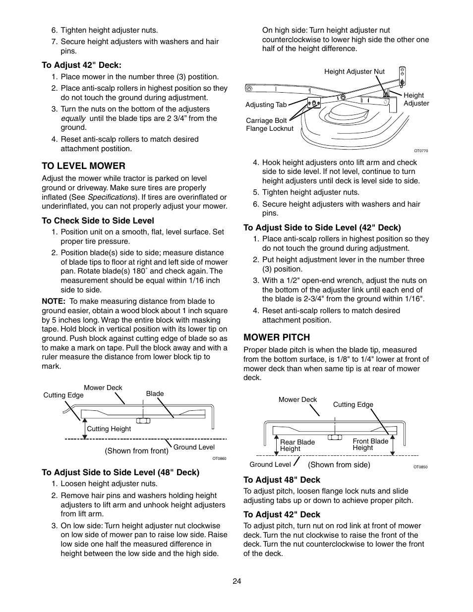 Gravely 915015 - 1742 ZT User Manual | Page 24 / 34