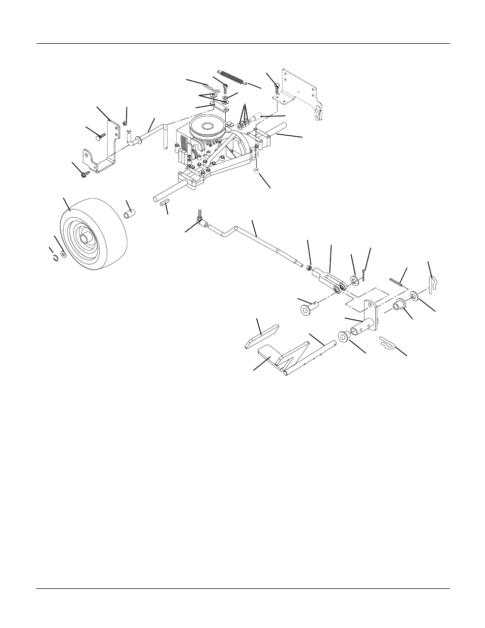 Rear wheel and hydro drive | Gravely REAR ENGINE RIDER 927064 - RM1440 User Manual | Page 12 / 25