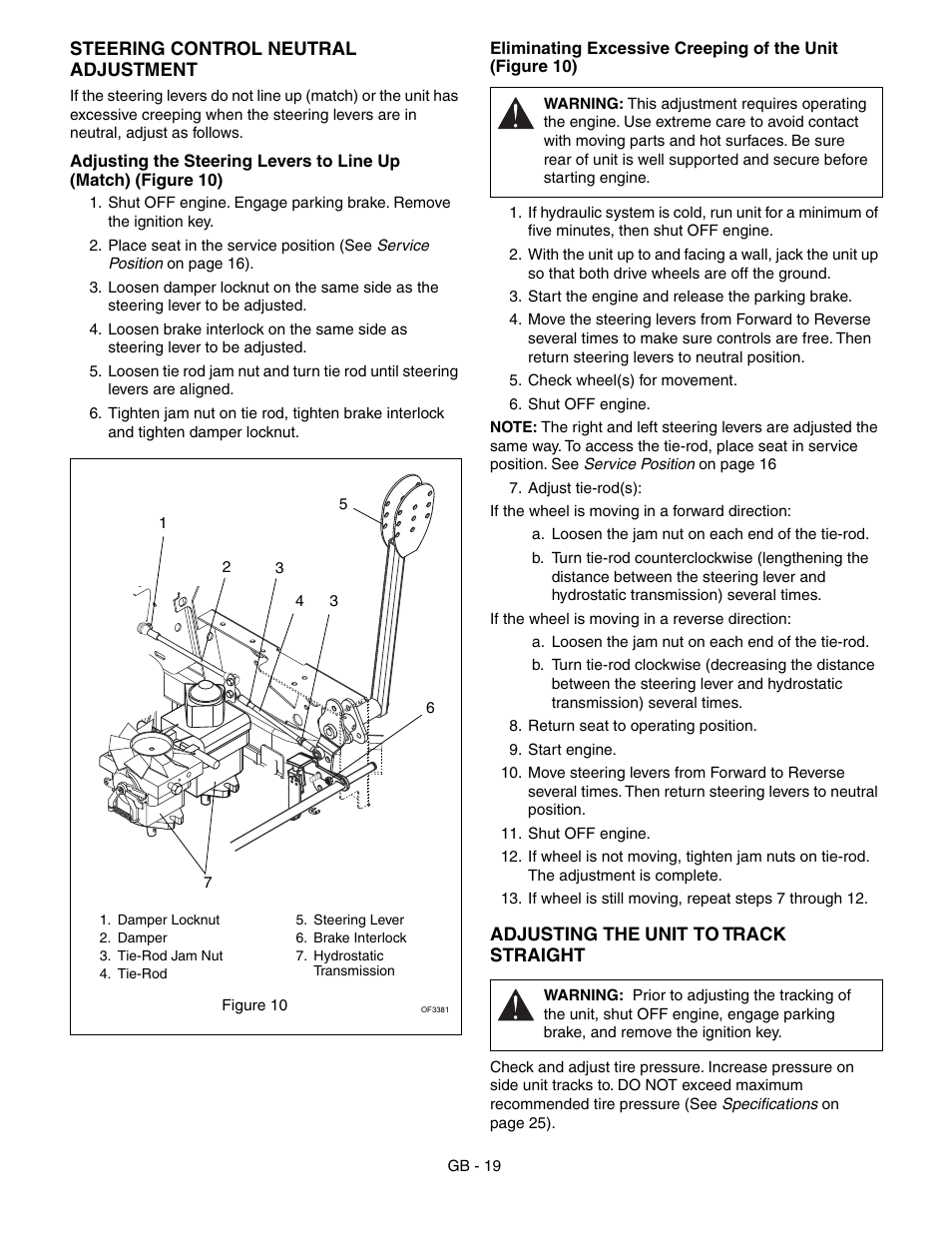 Gravely 992042 19HP-144Z User Manual | Page 19 / 27