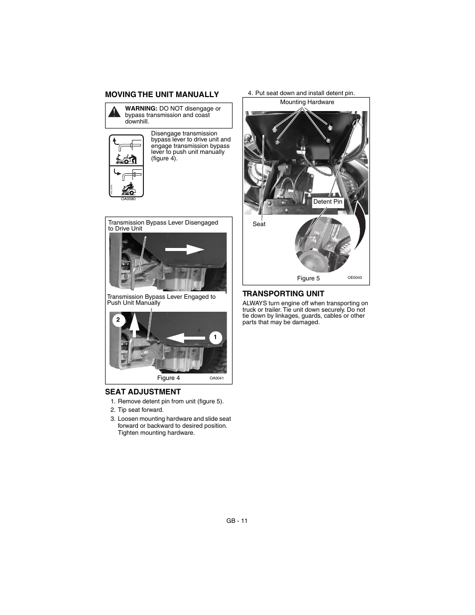 Gravely 927062-1232 User Manual | Page 11 / 27