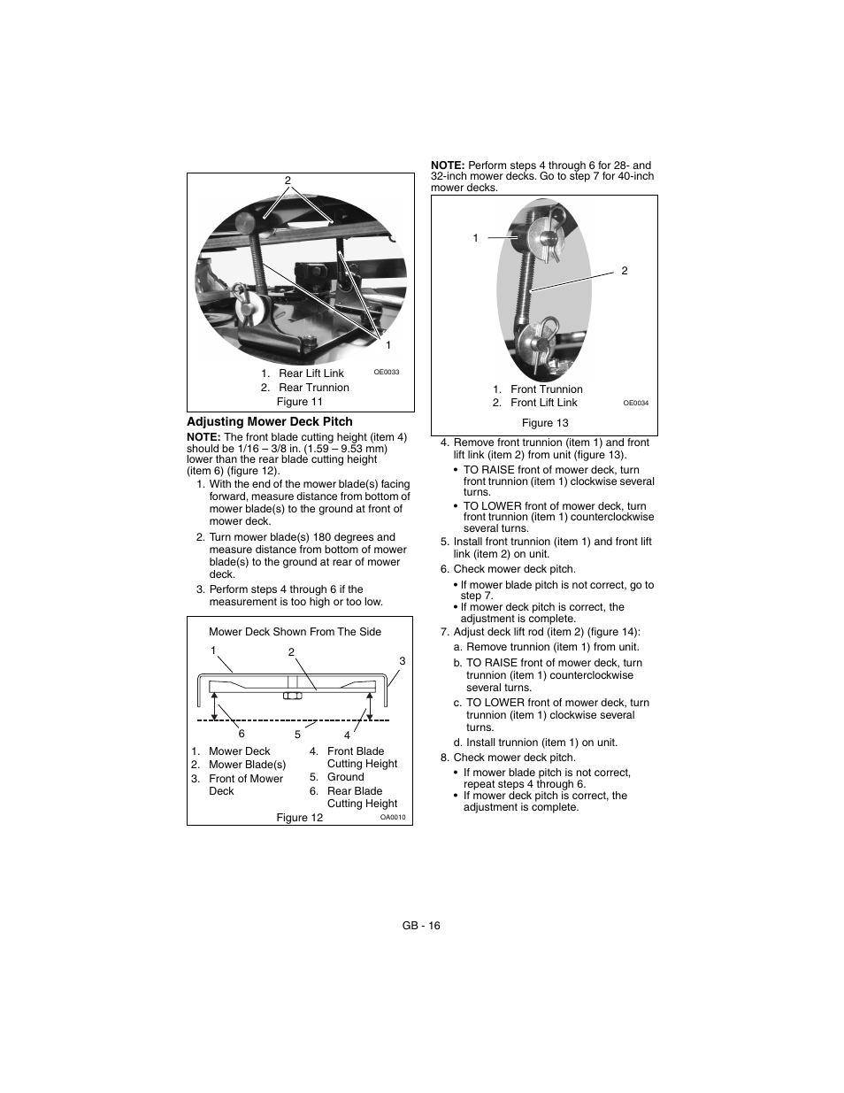 Gravely 927062-1232 User Manual | Page 16 / 27