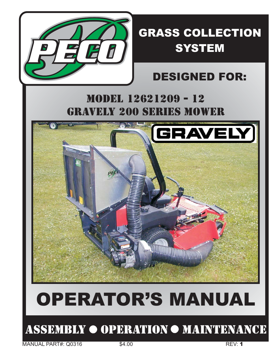 Gravely 12621209-12 User Manual | 16 pages