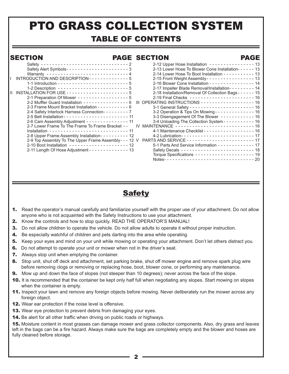 Gravely 12031303 User Manual | Page 2 / 22