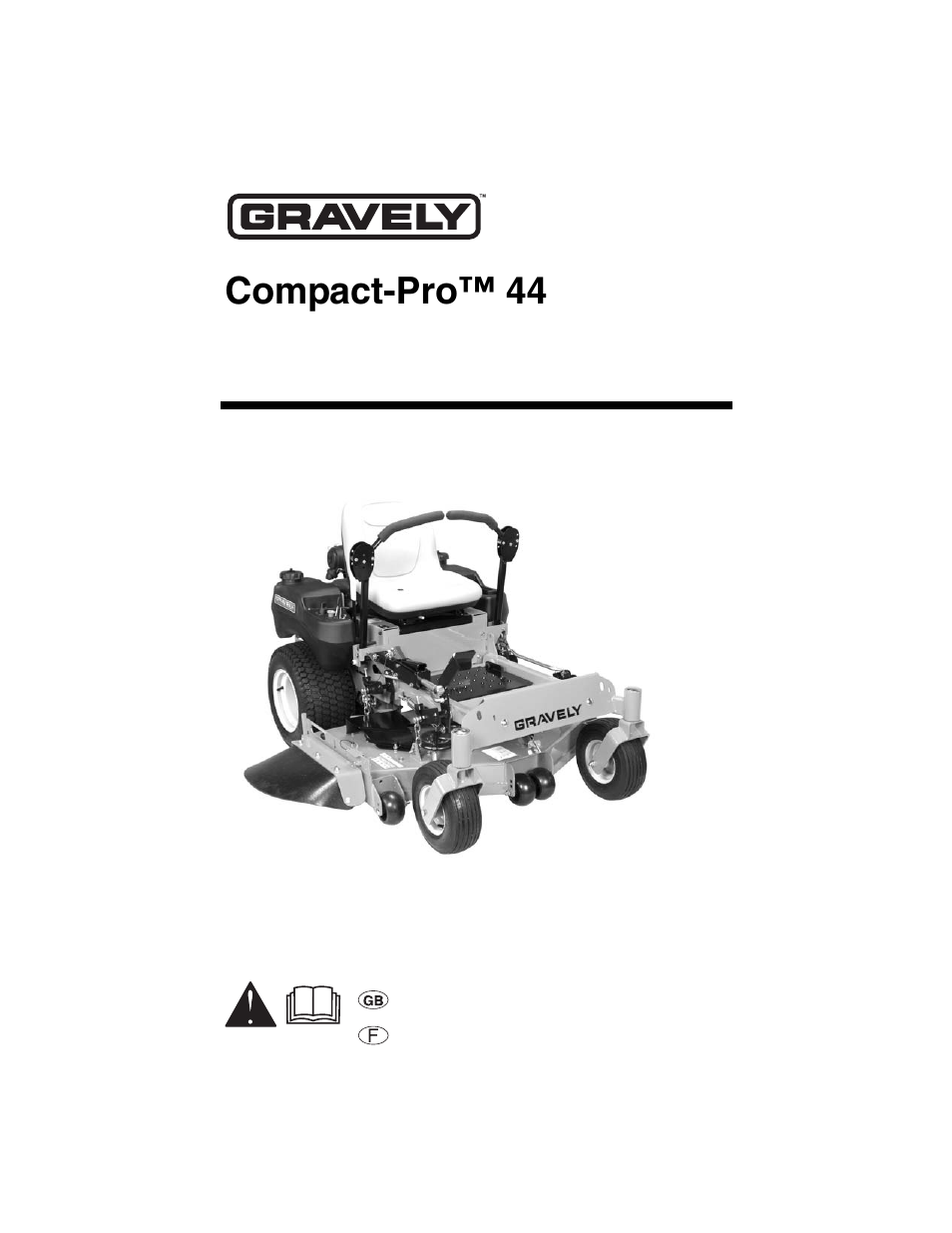 Gravely COMPACT-PRO 991072 User Manual | 34 pages