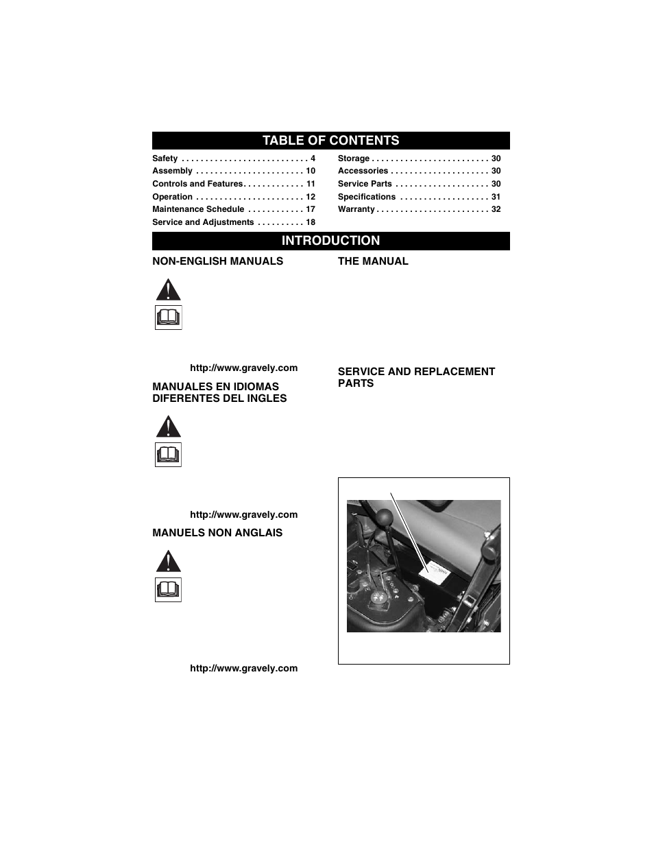 Gravely COMPACT-PRO 991072 User Manual | Page 2 / 34