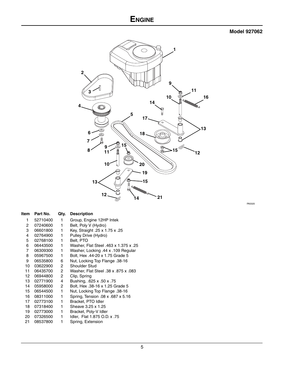 Ngine | Gravely 927062 - RM1232 User Manual | Page 5 / 19
