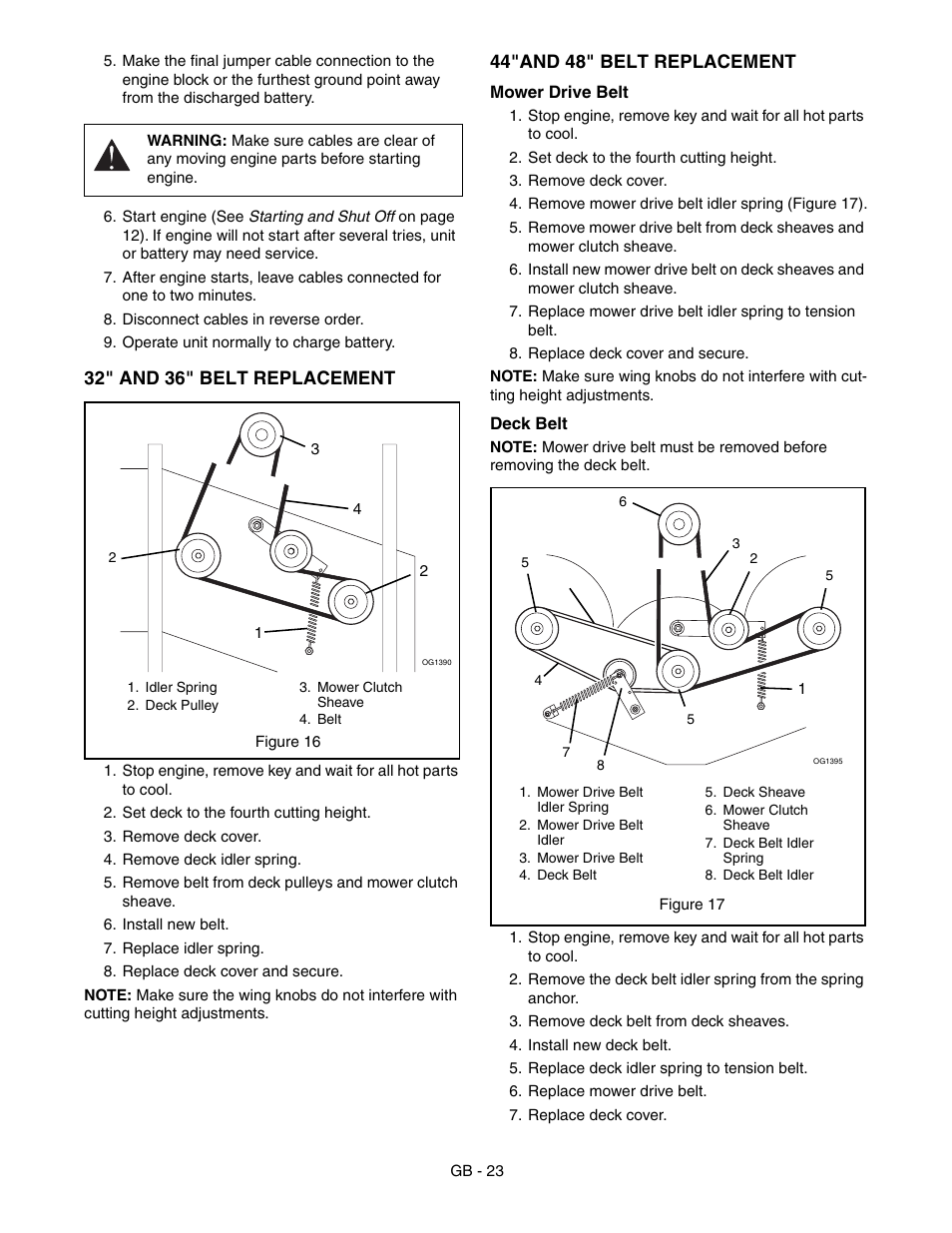 Gravely 988100-GR1336FX User Manual | Page 23 / 30