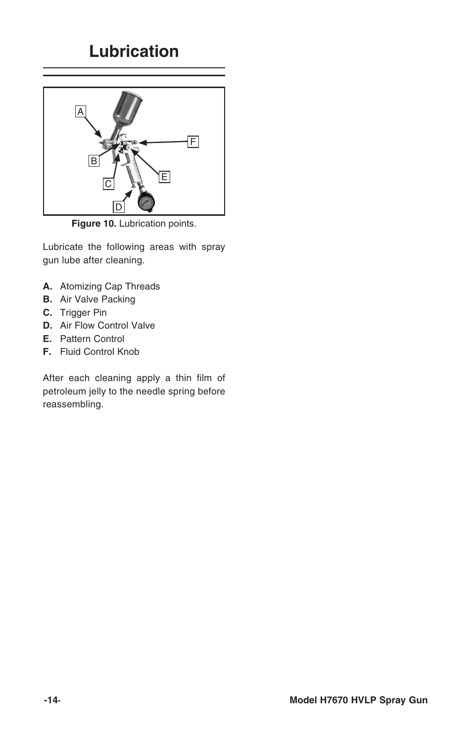 Lubrication | Grizzly H7670 User Manual | Page 14 / 20