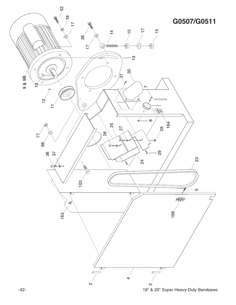 Grizzly G0506 User Manual | Page 44 / 56