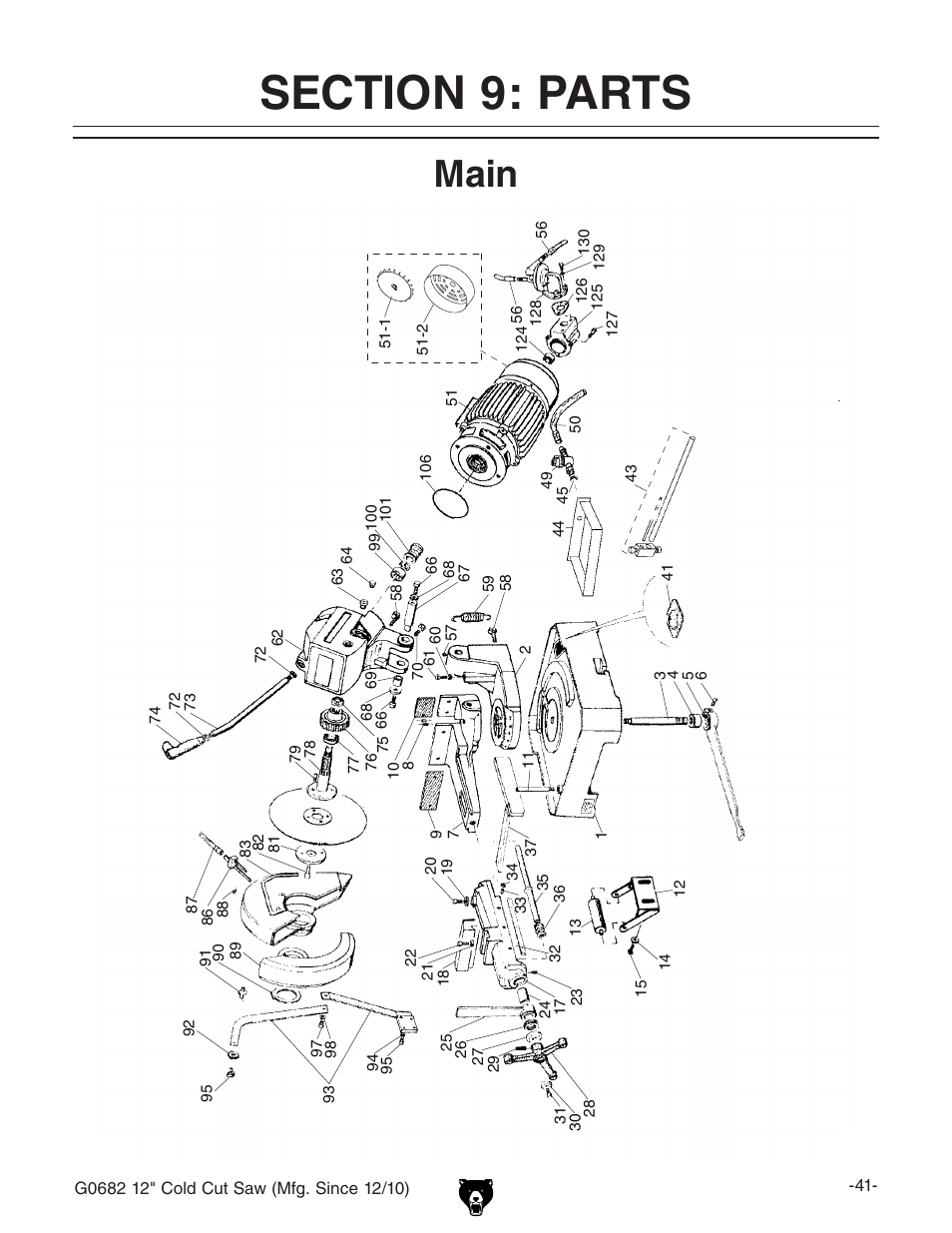 Main | Grizzly 12" Cold Cut Saw G0682 User Manual | Page 43 / 52