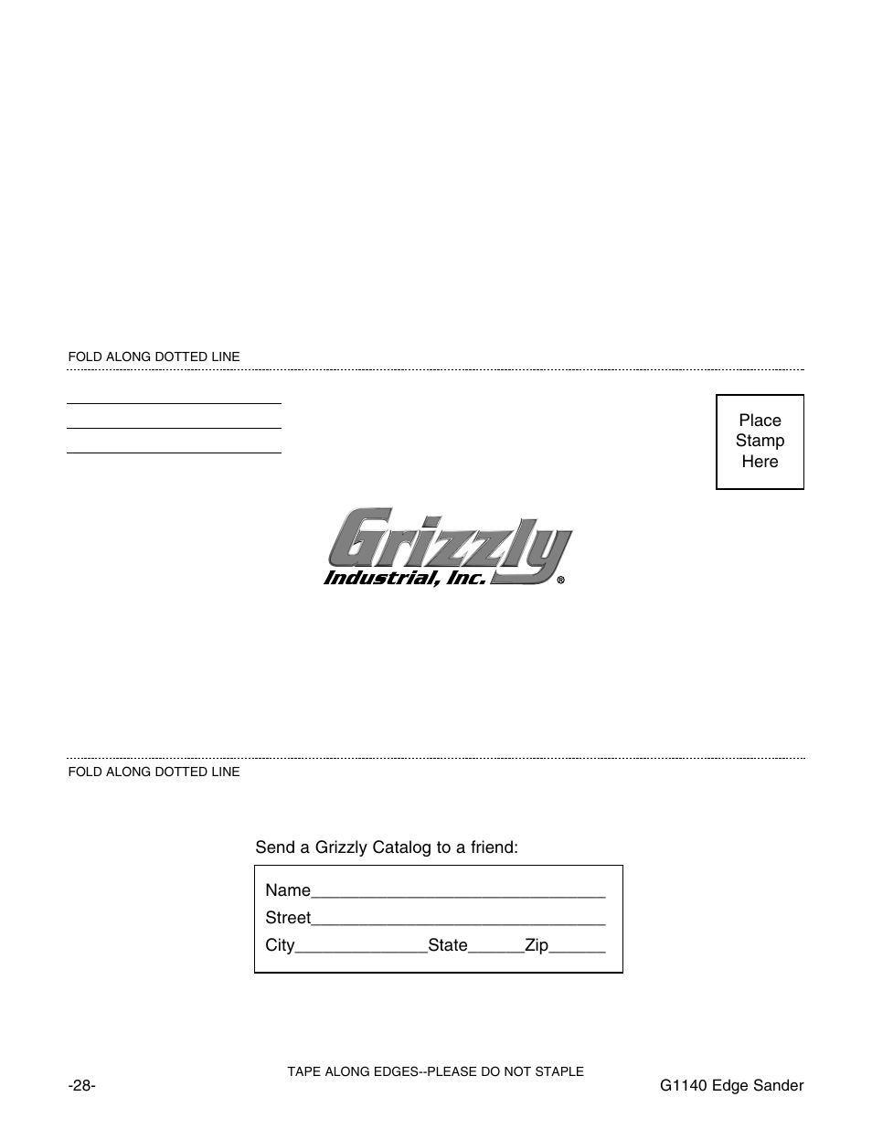 Grizzly G0574 User Manual | Page 32 / 32