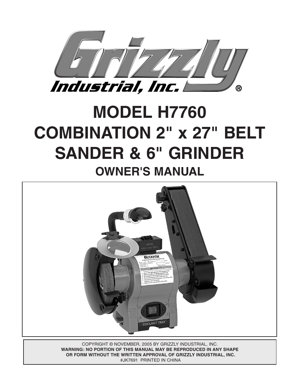 Grizzly H7760 User Manual | 32 pages