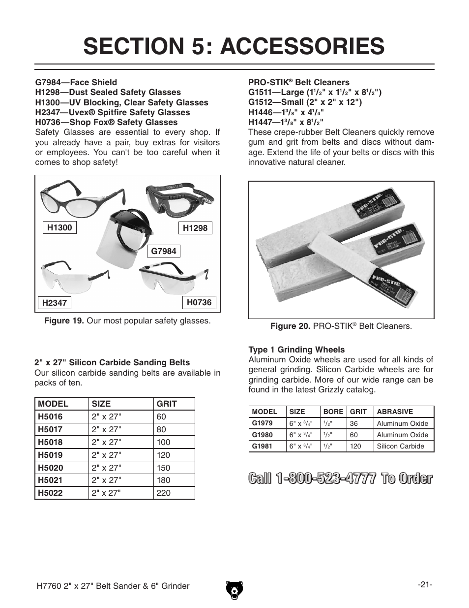 Grizzly H7760 User Manual | Page 23 / 32