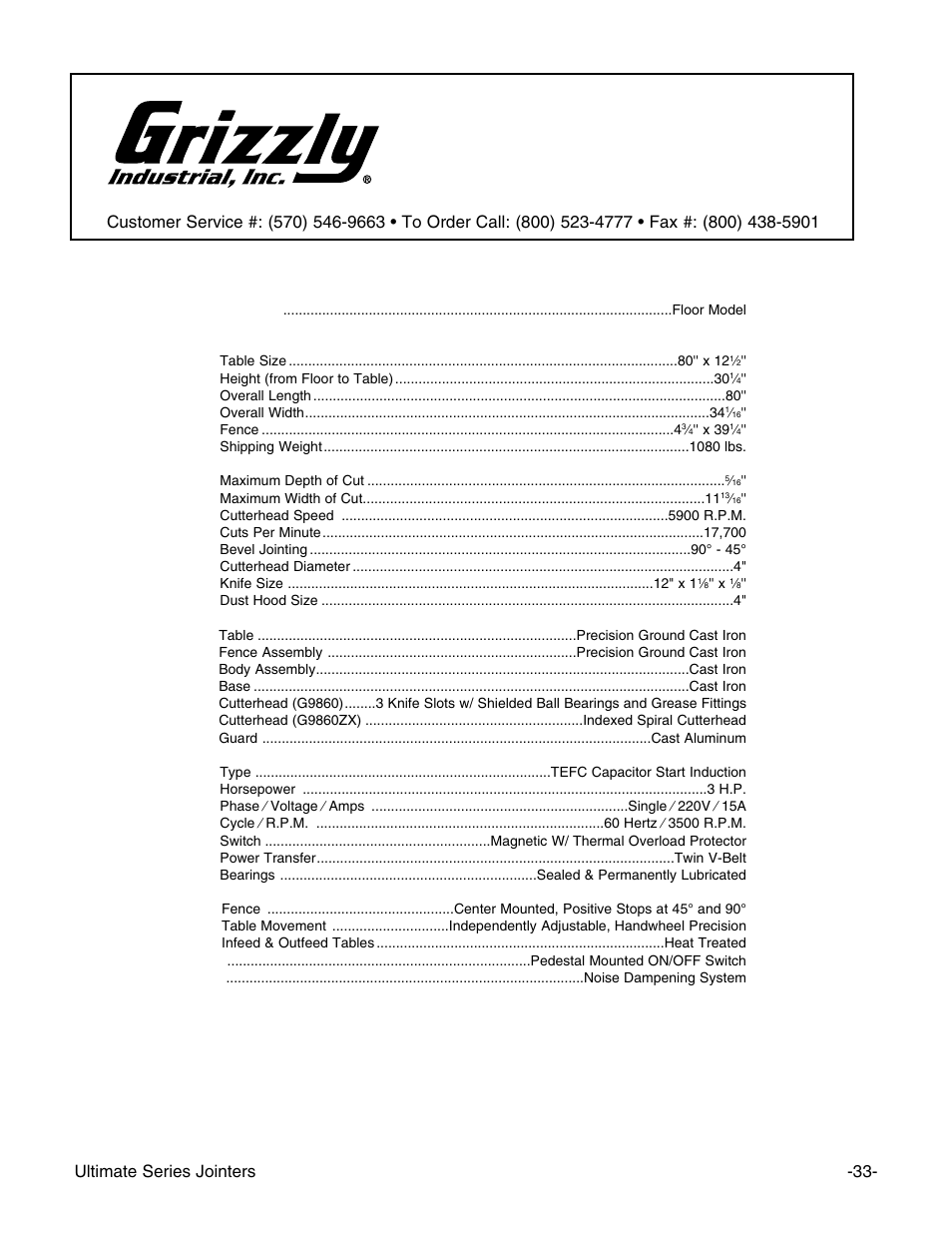 Machine data sheet | Grizzly G9860ZX User Manual | Page 35 / 56