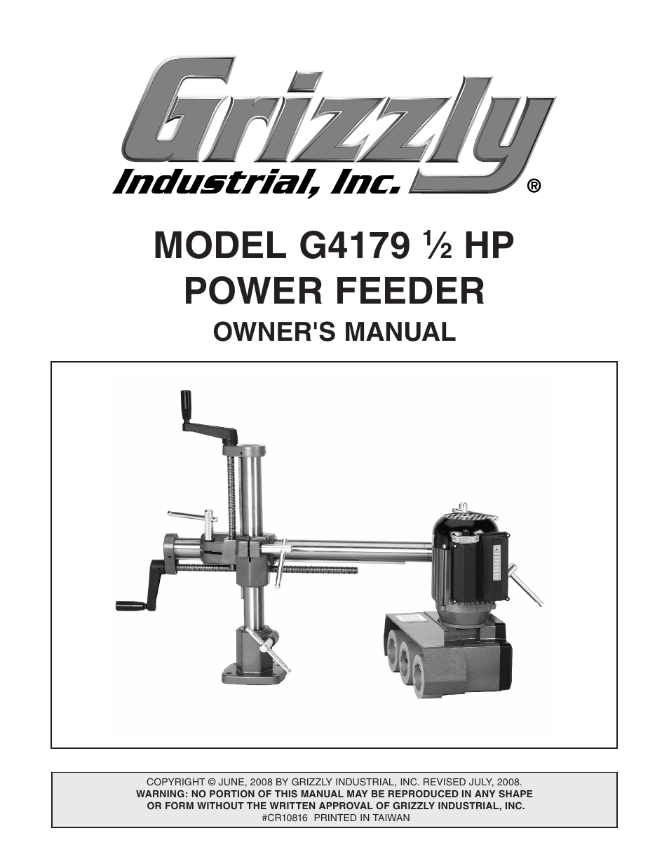 Grizzly G4179 User Manual | 32 pages