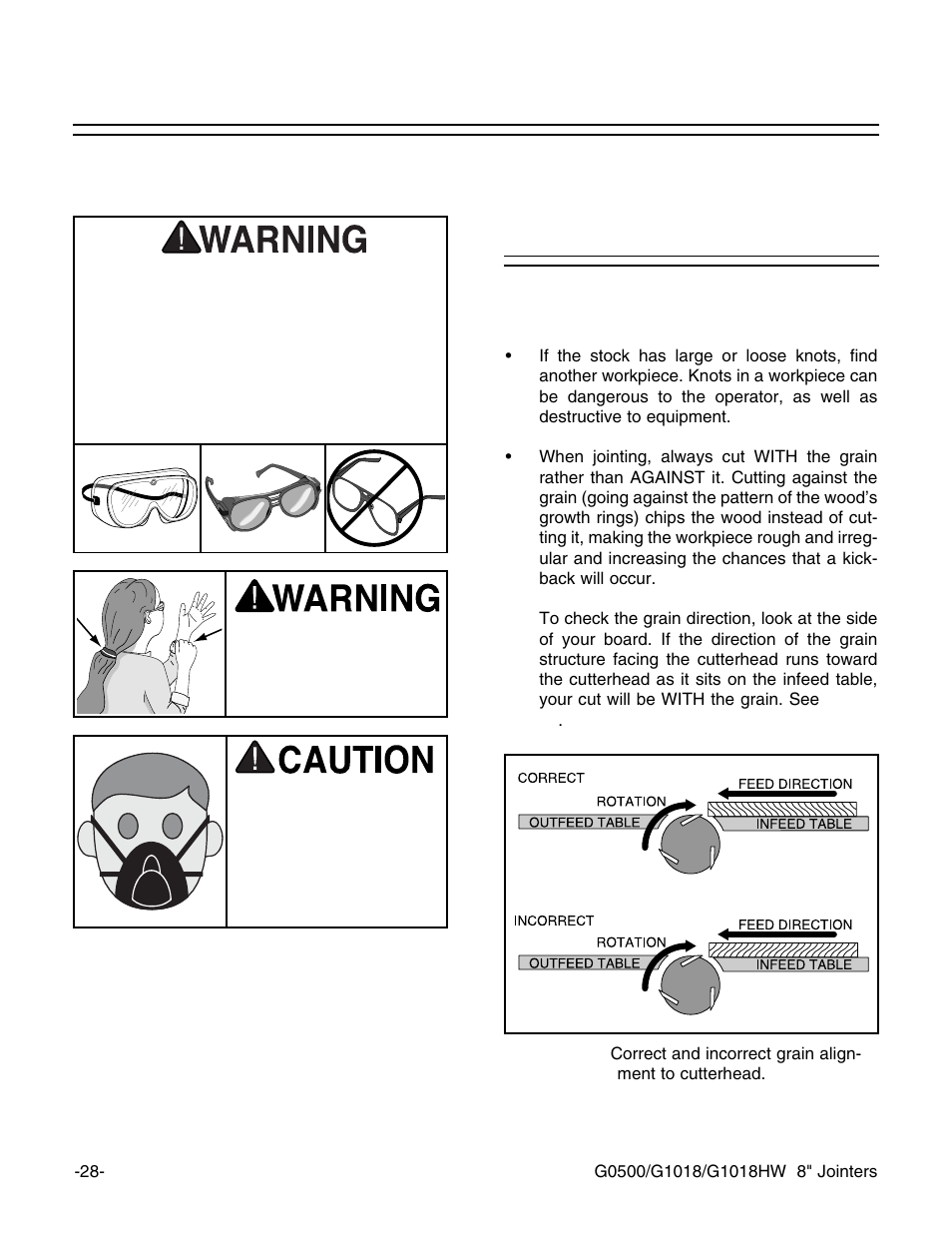 Stock inspection & requirements | Grizzly G1018 User Manual | Page 30 / 71