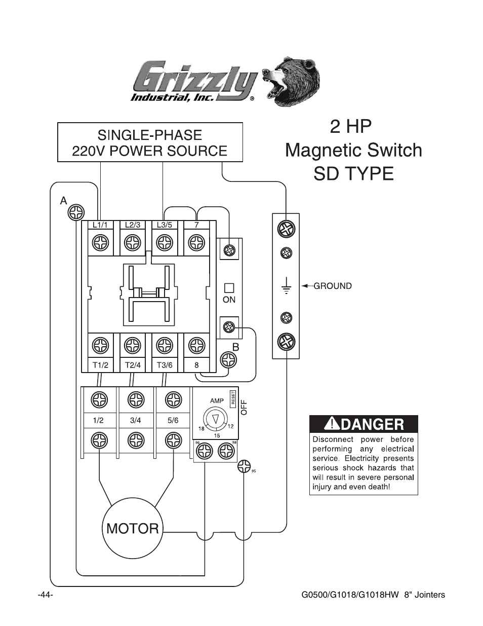 Grizzly G1018 User Manual | Page 46 / 71