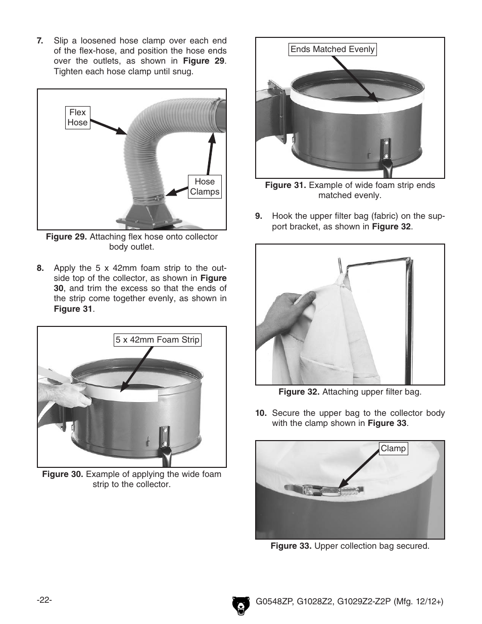 Grizzly G0548Z User Manual | Page 24 / 56