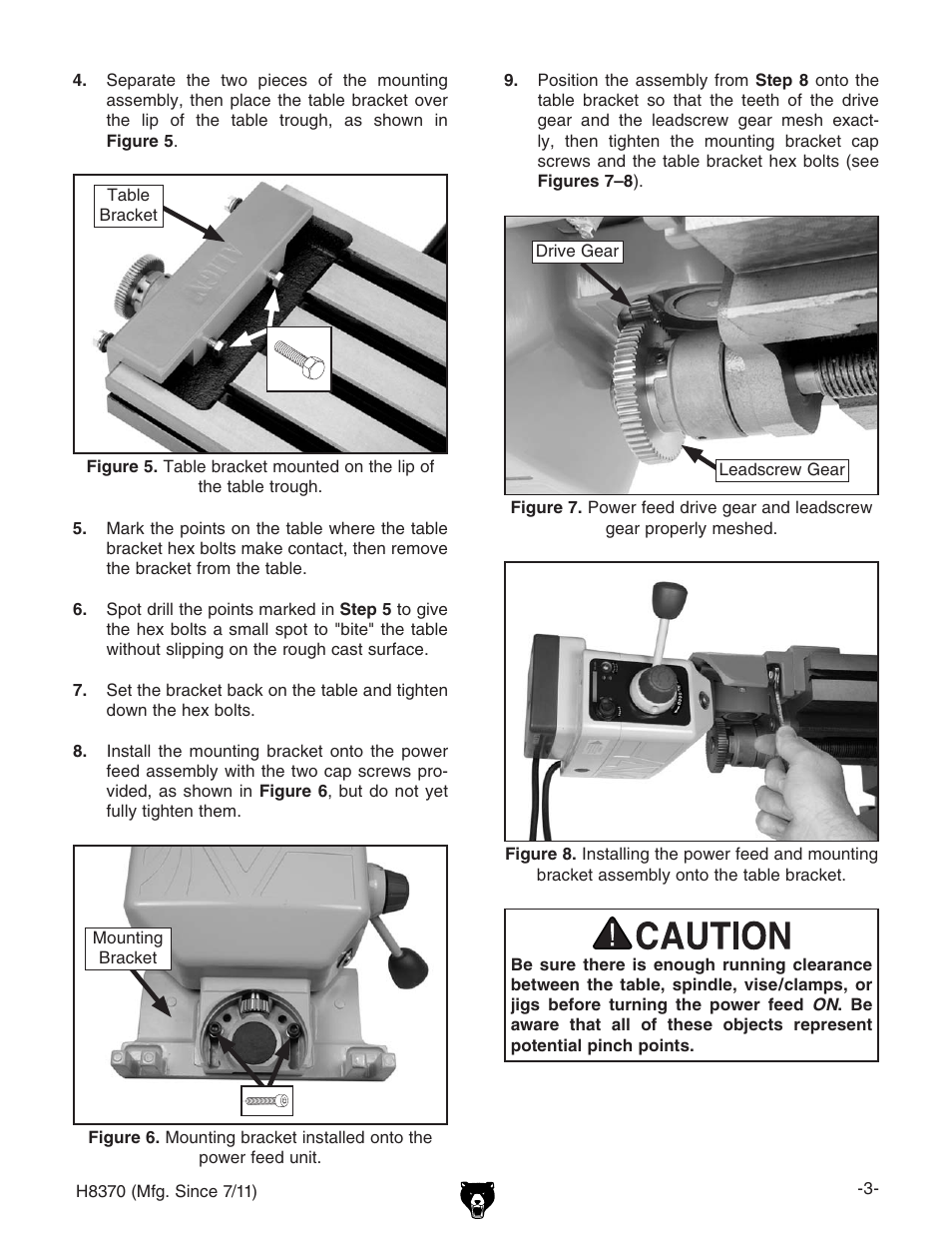 Grizzly POWER FEED H8370 User Manual | Page 3 / 4
