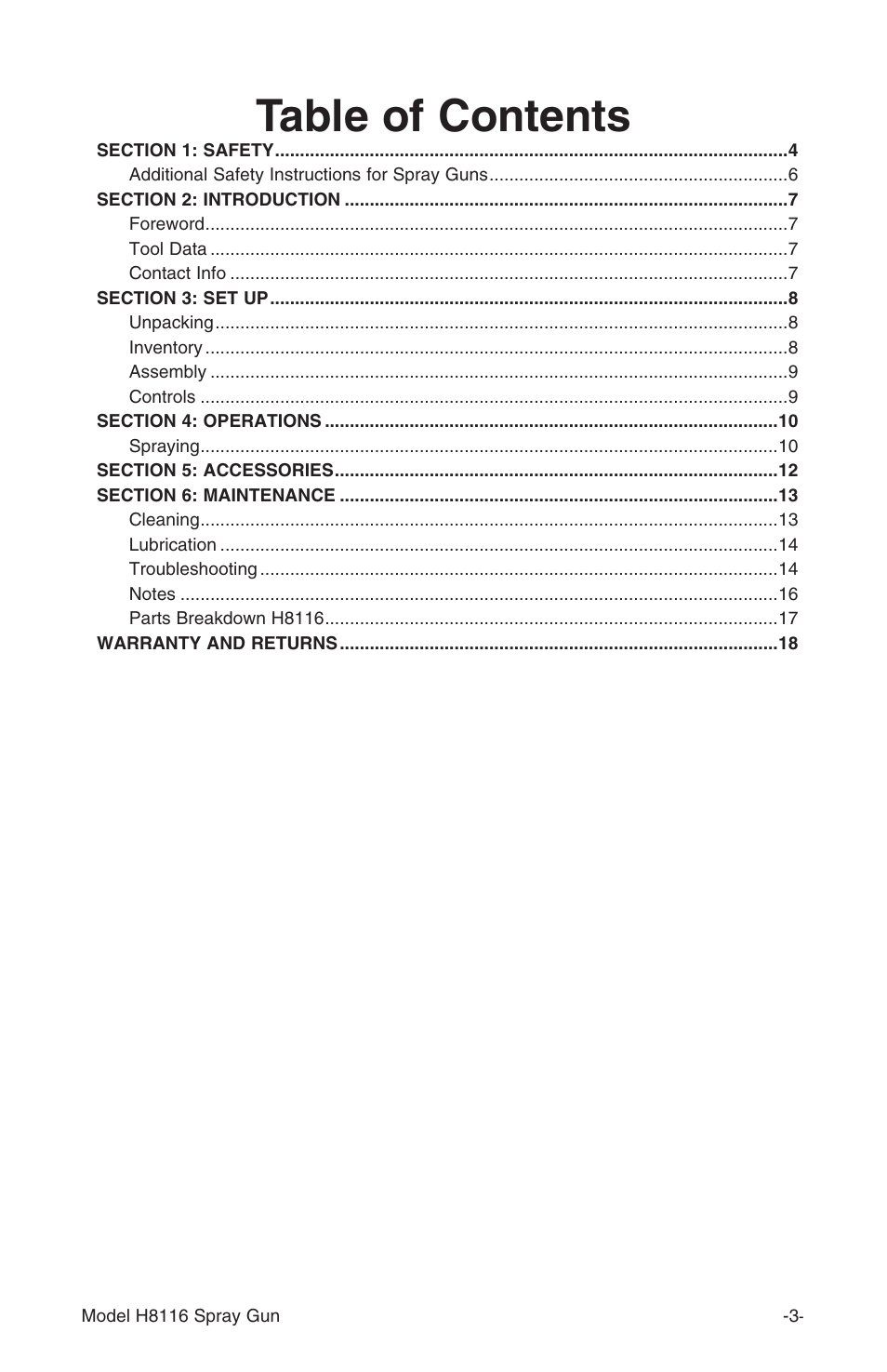 Grizzly H8116 User Manual | Page 3 / 20