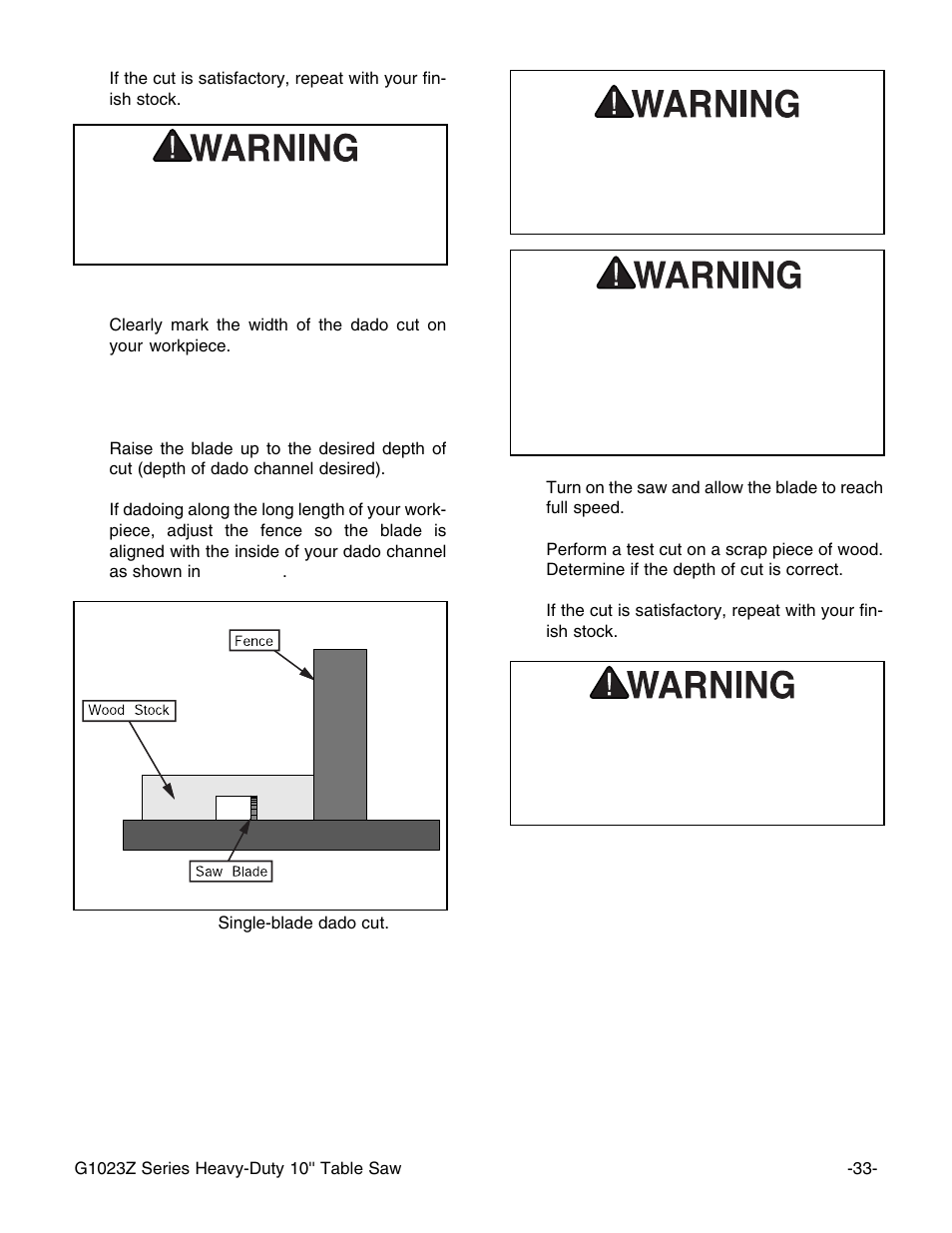 Grizzly Heavy-Duty Table G1023Z User Manual | Page 35 / 63