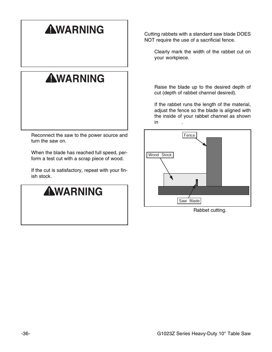 Grizzly Heavy-Duty Table G1023Z User Manual | Page 38 / 63