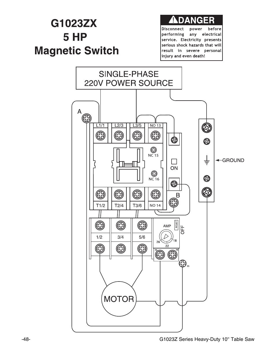 Grizzly Heavy-Duty Table G1023Z User Manual | Page 50 / 63