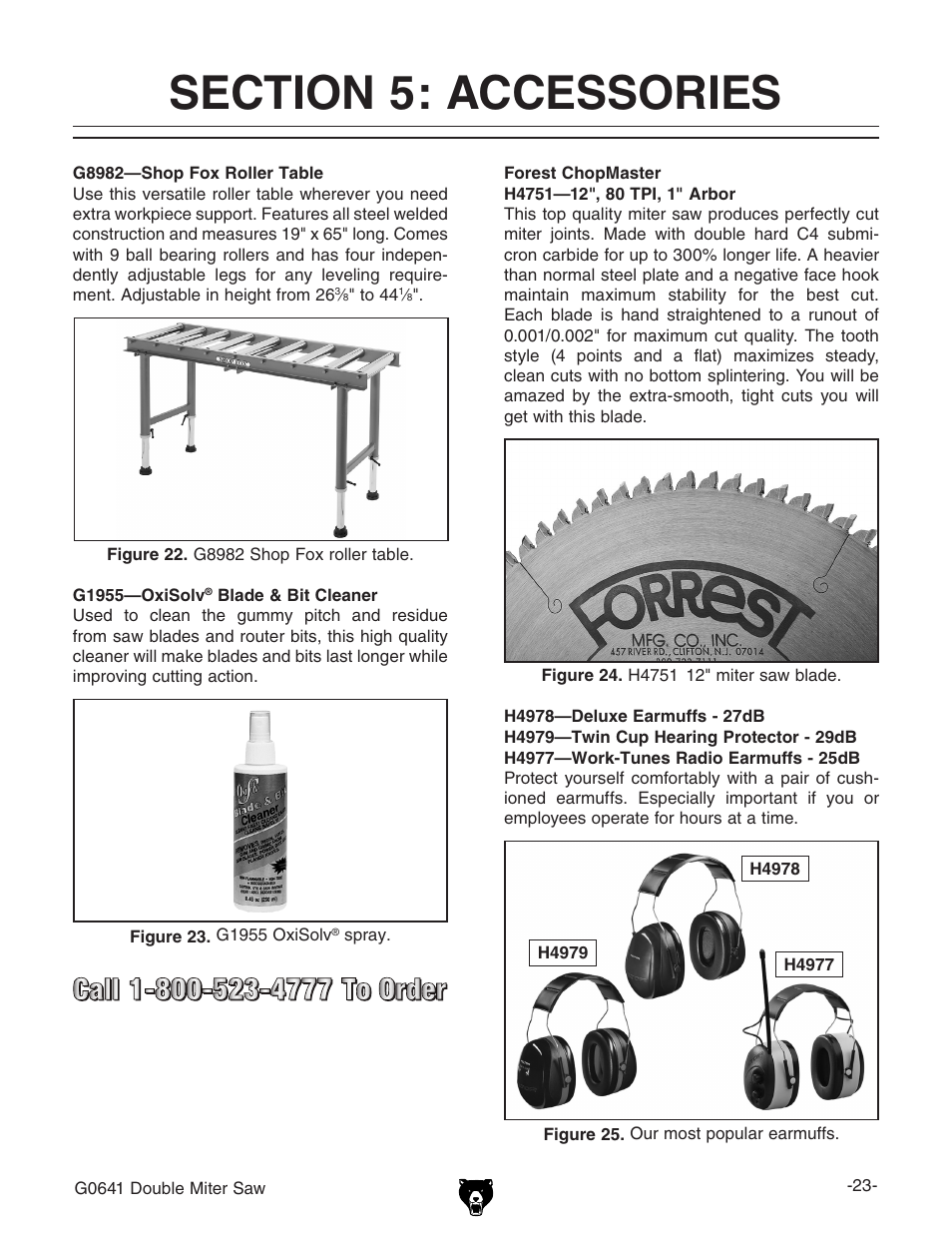Grizzly G0641 User Manual | Page 25 / 56