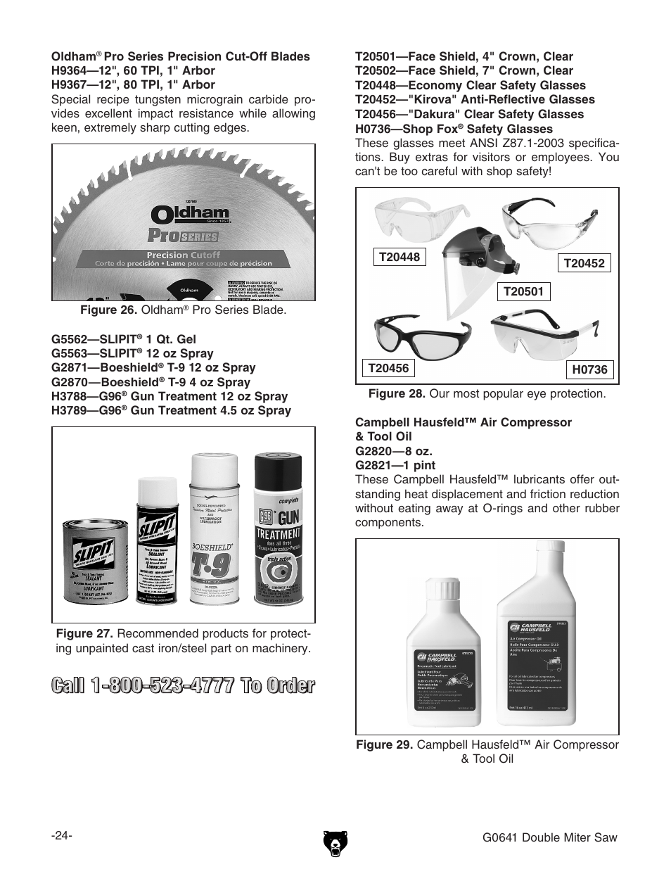 Grizzly G0641 User Manual | Page 26 / 56