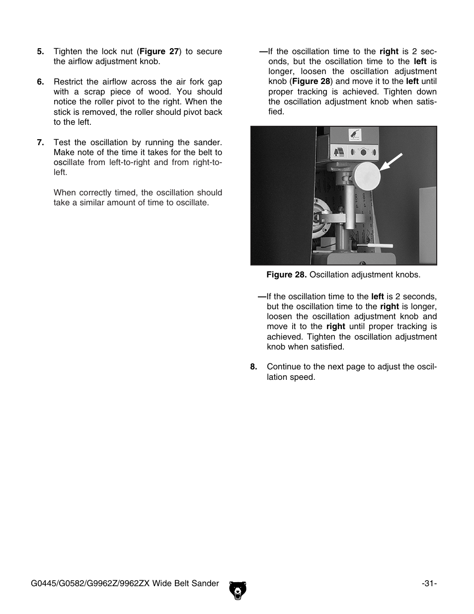 Grizzly G9962Z User Manual | Page 33 / 80