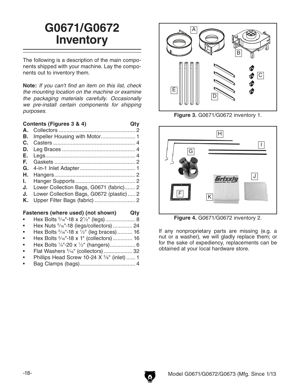 Grizzly G0671 User Manual | Page 20 / 56