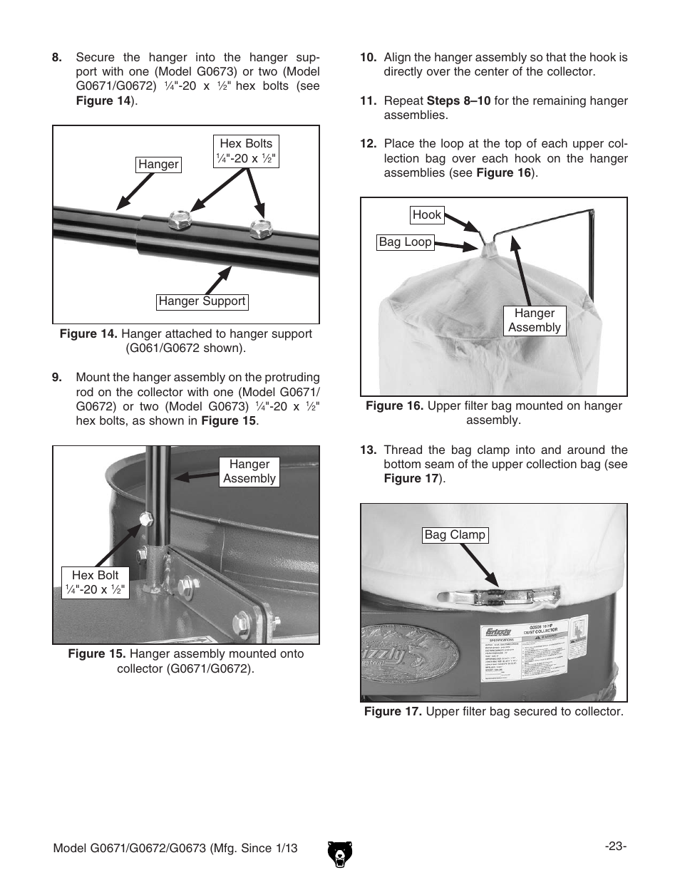 Grizzly G0671 User Manual | Page 25 / 56