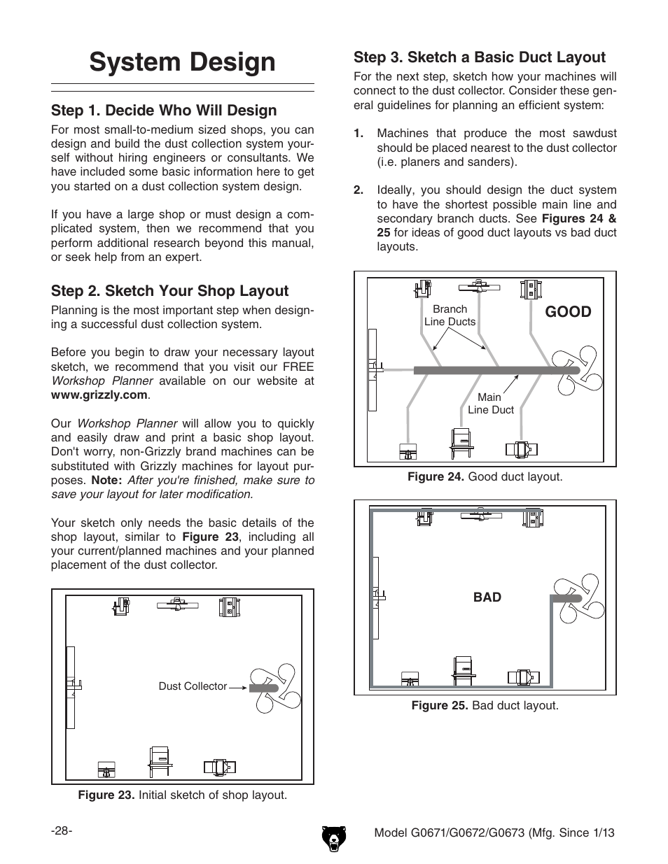 System design | Grizzly G0671 User Manual | Page 30 / 56