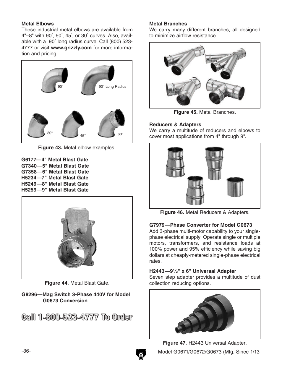 Grizzly G0671 User Manual | Page 38 / 56