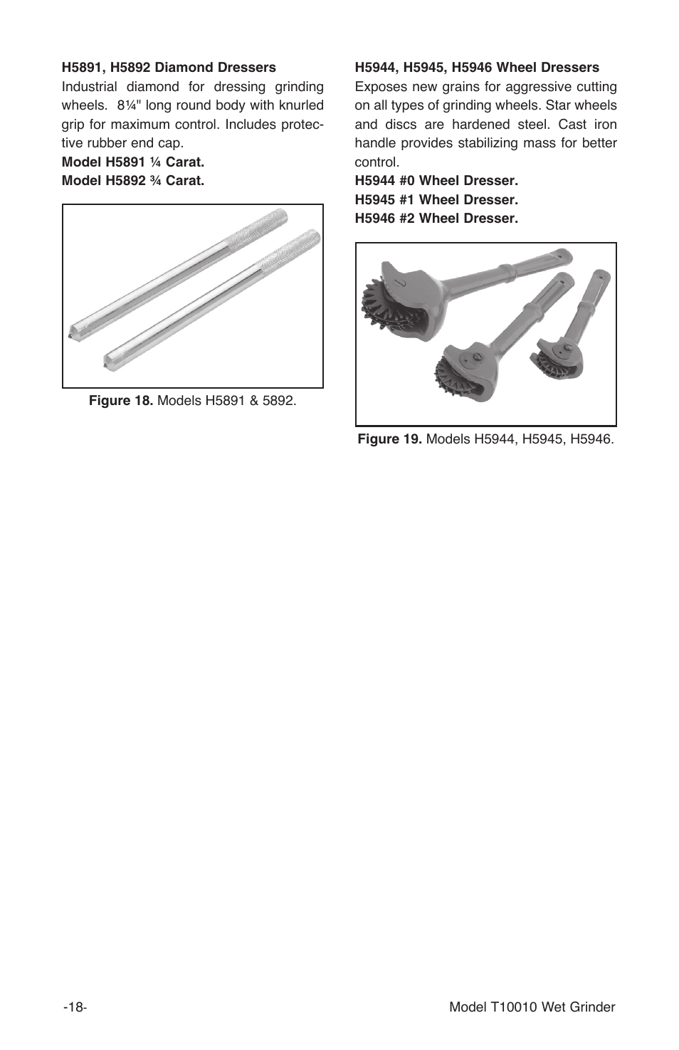 Grizzly T10010 User Manual | Page 18 / 28