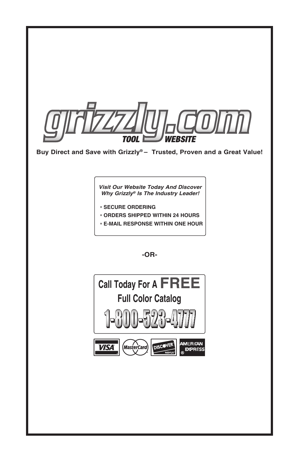 Grizzly T10010 User Manual | Page 28 / 28