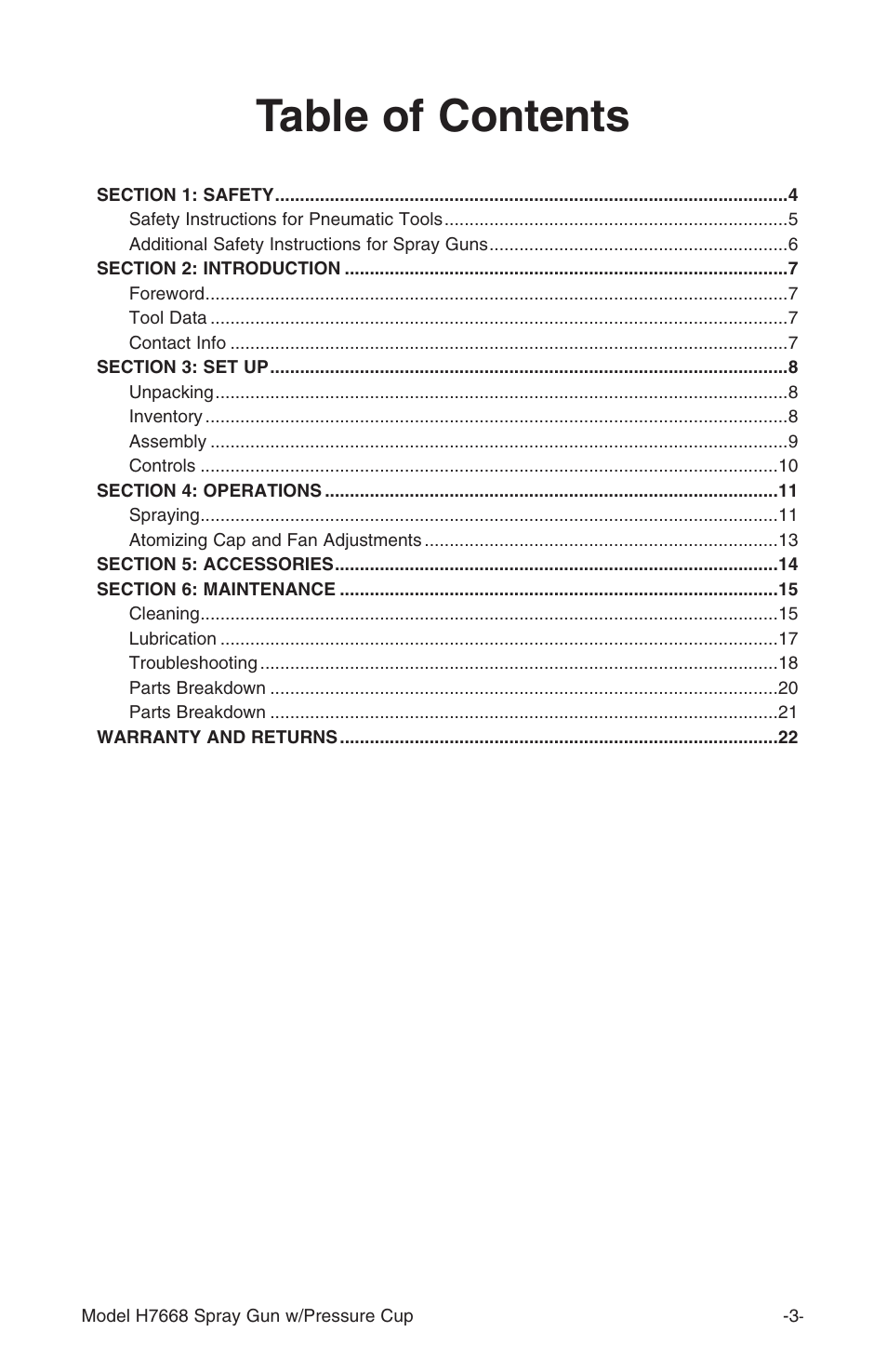 Grizzly H7668 User Manual | Page 3 / 24