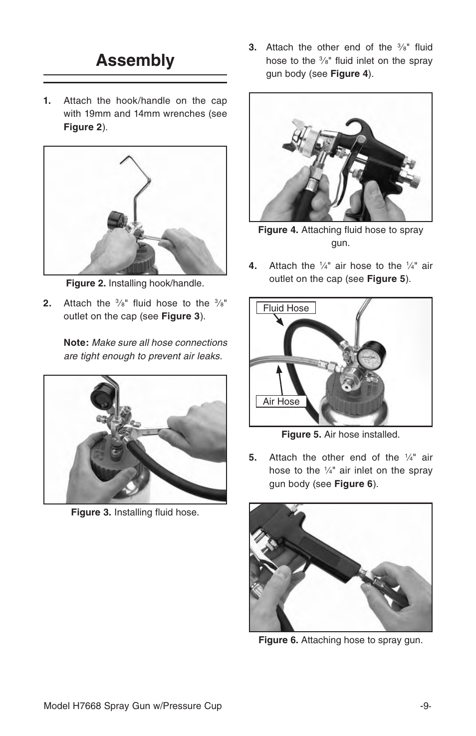 Assembly | Grizzly H7668 User Manual | Page 9 / 24