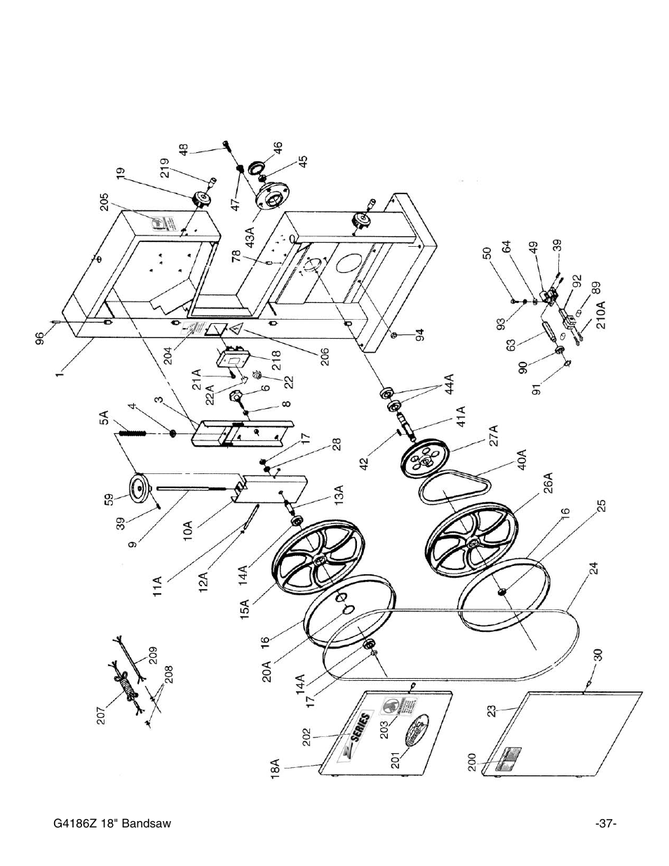 Grizzly G4186Z User Manual | Page 39 / 48