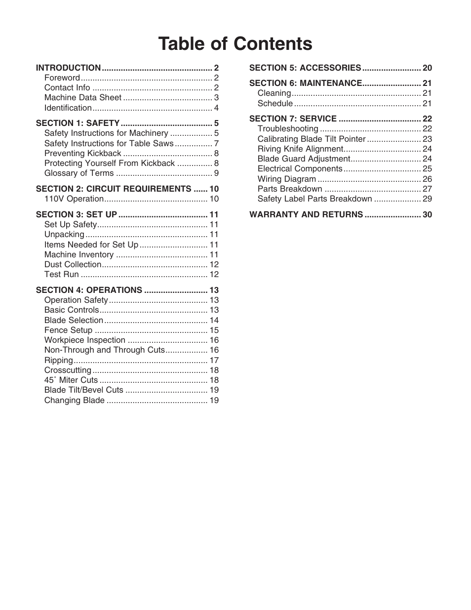 Grizzly H8145 User Manual | Page 3 / 36