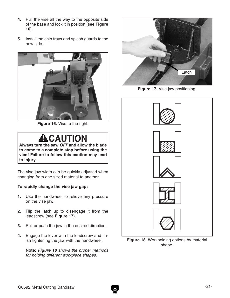 Grizzly G0592 User Manual | Page 23 / 60