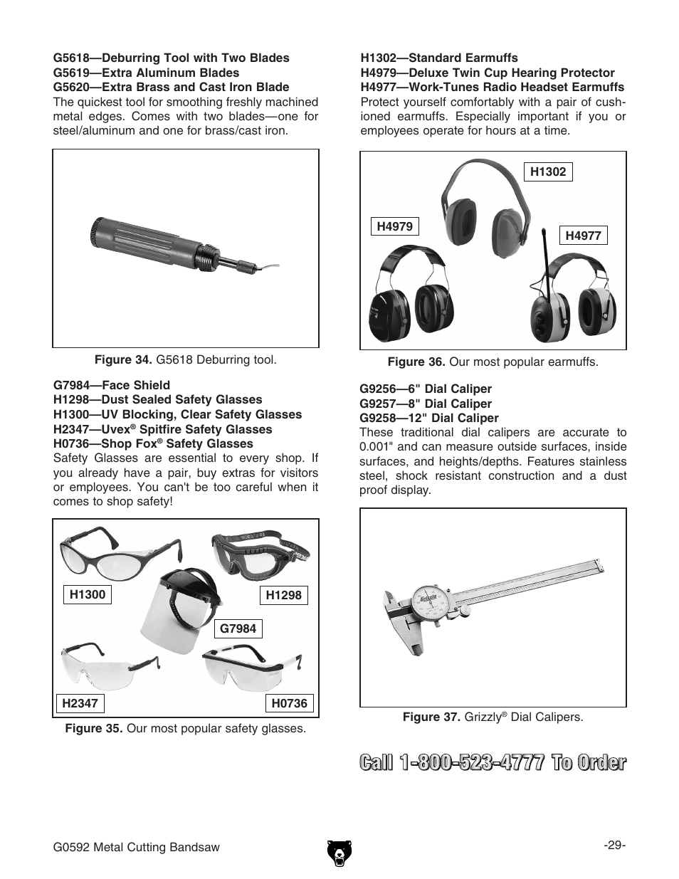 Grizzly G0592 User Manual | Page 31 / 60