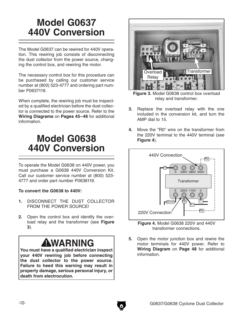 Grizzly G0638 User Manual | Page 14 / 60