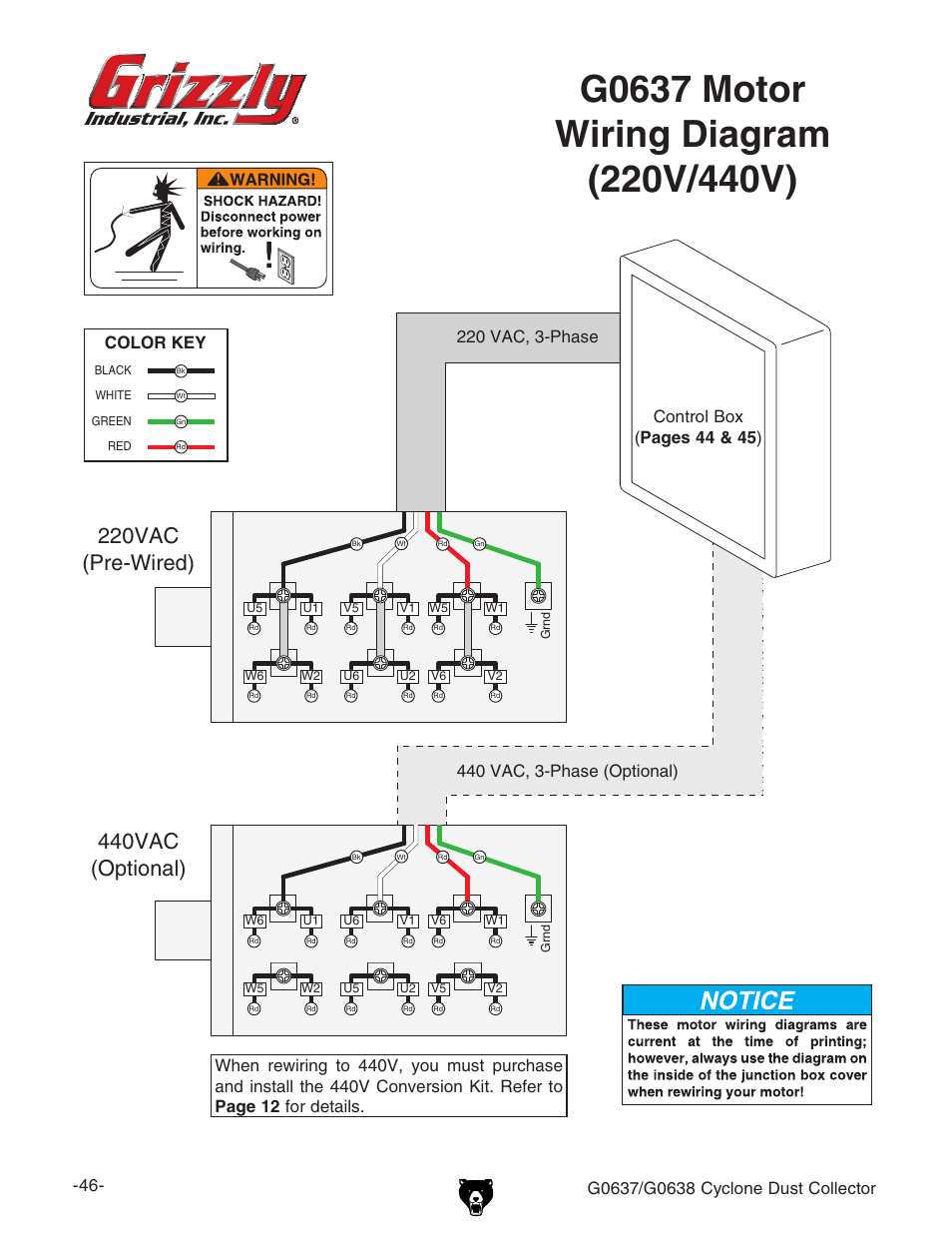 Grizzly G0638 User Manual | Page 48 / 60