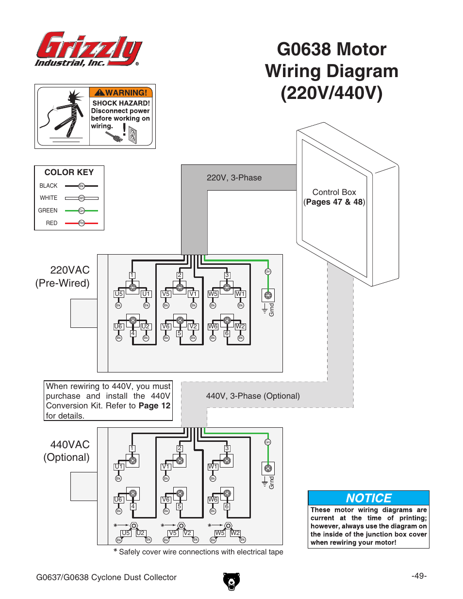 Grizzly G0638 User Manual | Page 51 / 60