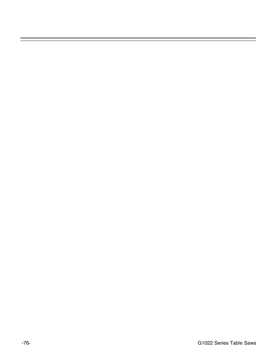 Grizzly Model G1022proz User Manual | Page 78 / 84